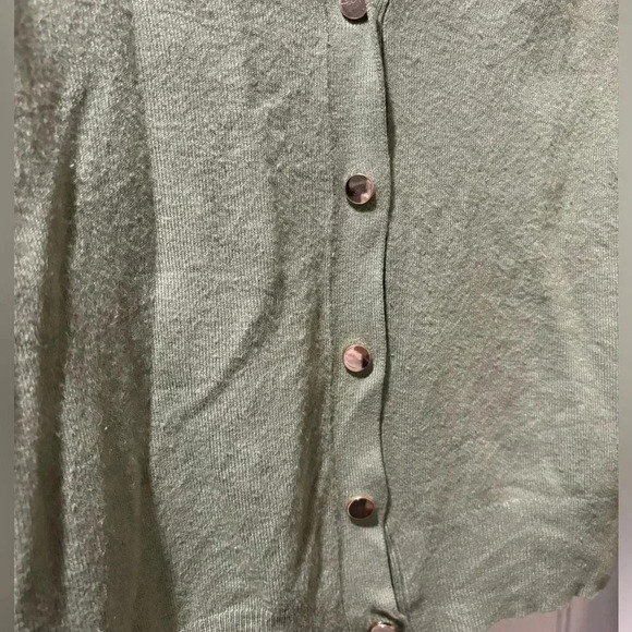 Zara  Women's Green and Khaki Cardigan - Picture 6 of 10